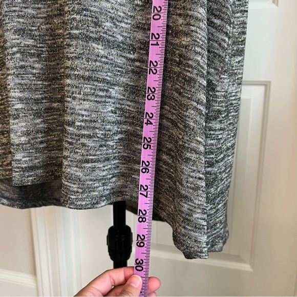 2/$30 Lane Bryant Marbled Gray Black and Gold Sleeveless Tank Blouse Tunic - Picture 10 of 10